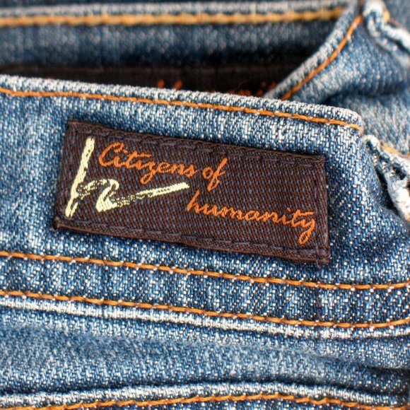 Citizens Of Humanity Ingrid #002 Low Waist Flare Stretch Waist 30" Sz 29 (tag) - Picture 3 of 9